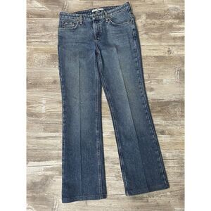 Tommy Hilfiger Vintage Jeans Straight Leg TH Embroidered Back Pockets Women’s 10